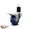 Service Caster 3'' Blue Poly Swivel 1-3/4'' Expanding Stem Caster Total Lock Brake SCC-EXTTL20S314-PPUB-BLUE-134 - alternate 2